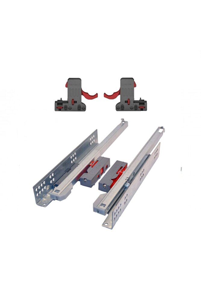 Push Open 50 Cm Kısmi Açılım Çekmece Rayı Mandal Dahil