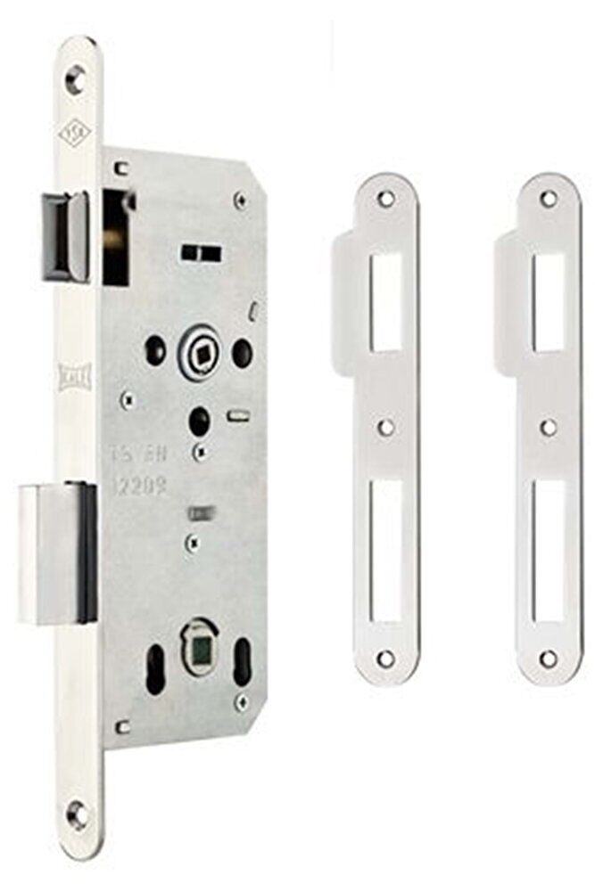 WC Kilidi 45 MM Oval Dar Ayna İç Kapı Gömme Kilidi 149RWC