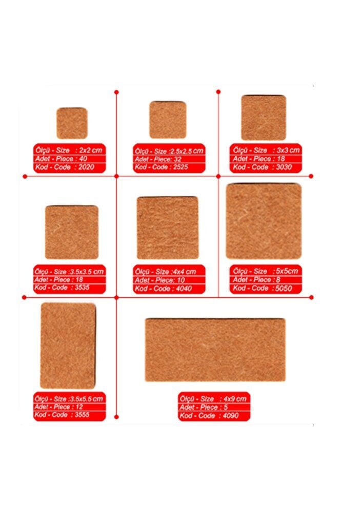 Yapışkan Keçe 20x20