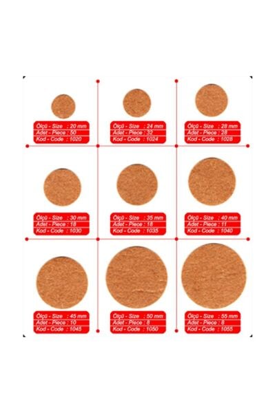 Yapışkan Yuvarlak Keçe