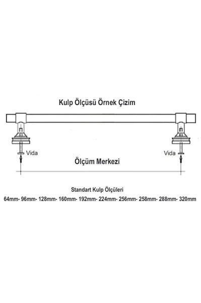MALAZGİRT 490- 288 MM KROM MOBİLYA KULPU
