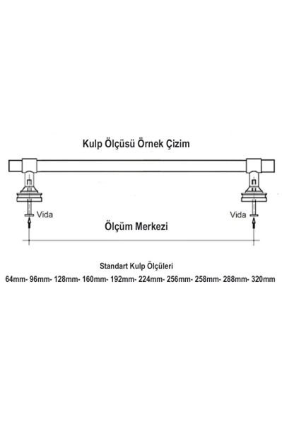 MALAZGİRT 490- 288 MM KROM MOBİLYA KULPU