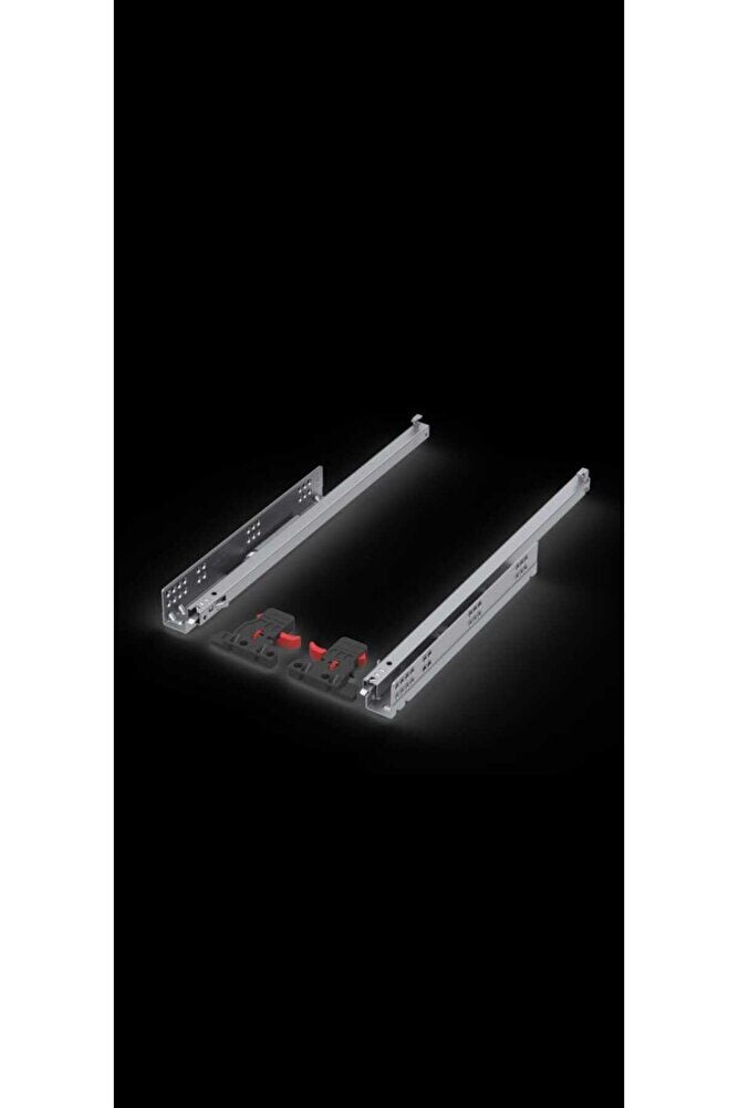 SLİDEA FRENLİ MANDALLI 400 18 MM ÇEKMECE RAYI KISMİ ACILIM (MANDAL DAHİL)