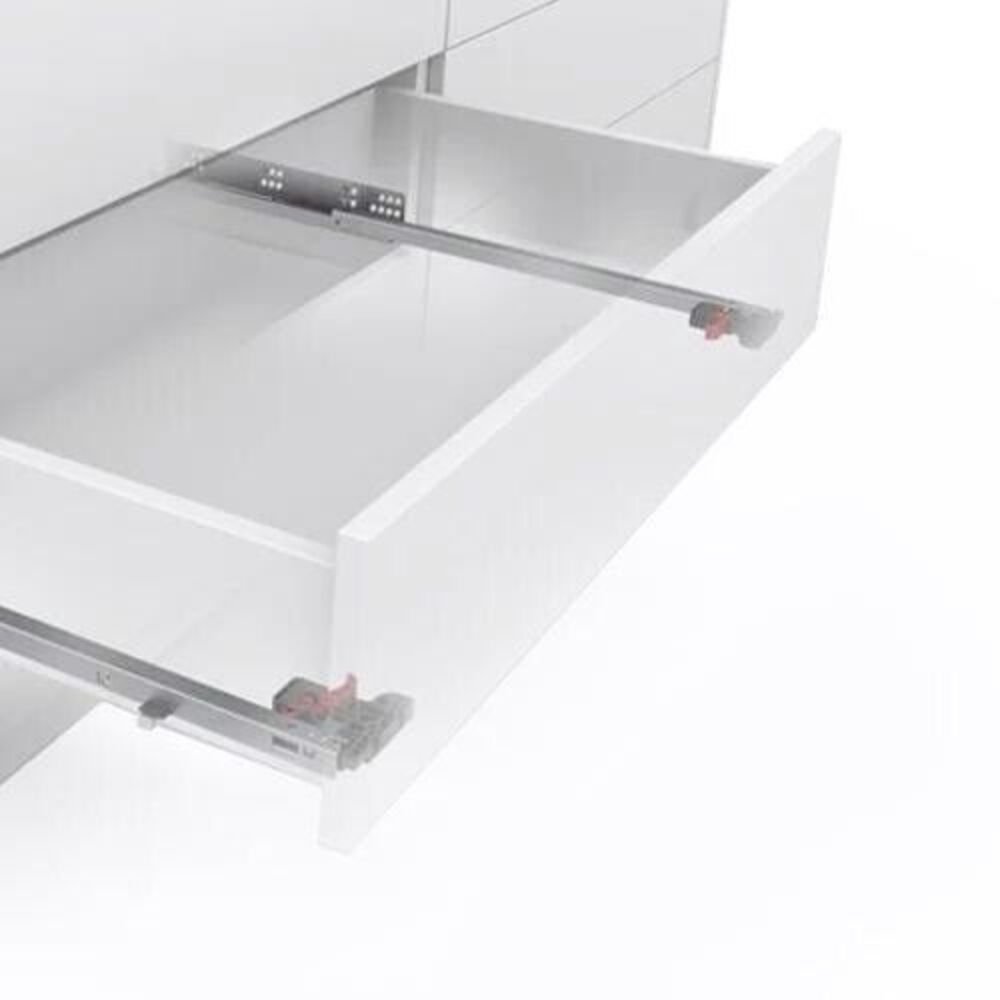 SAMET SLİDEA FRENLİ MANDALLI 500 18 MM ÇEKMECE RAYI KISMİ ACILIM (MANDAL DAHİL)