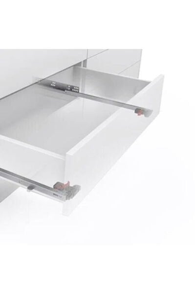 SLİDEA FRENLİ MANDALLI 500 18 MM ÇEKMECE RAYI KISMİ ACILIM (MANDAL DAHİL)