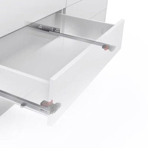 SAMET SLİDEA FRENLİ MANDALLI 450 18 MM ÇEKMECE RAYI KISMİ ACILIM (MANDAL DAHİL)