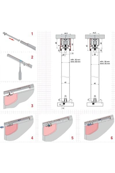 Fkm 80 Çift Yönlü Sürgülü Kapı Mekanizması