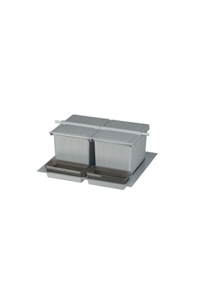 Dolap İçi Çöp Kovası Otomatik Gri Modül 60 cm