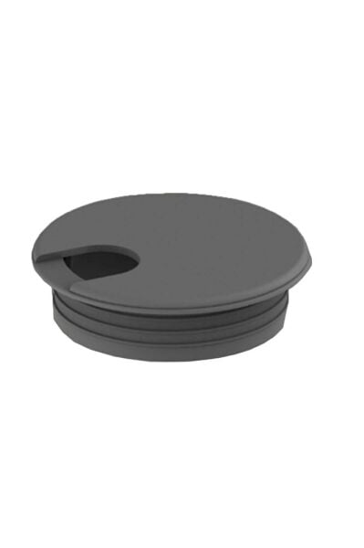 Kablo Kanalı Plastik Siyah Çap 60 (E1612) 5 Adet