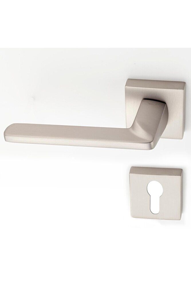 Doğanlar Radya Süper Saten Rozetli Sol Yale Kapı Kolu