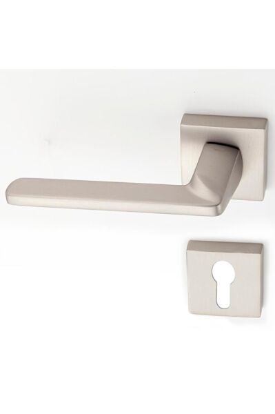 Doğanlar Radya Süper Saten Rozetli Sol Yale Kapı Kolu