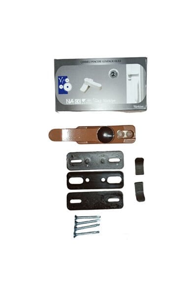 ÇEKMELİ PENCERE GÜVENLİK KİLİDİ KAHVE