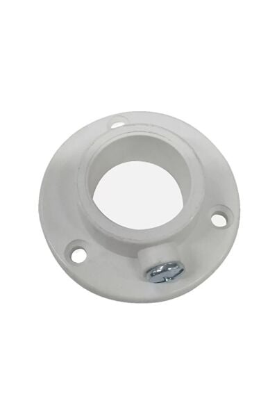 Yuvarlak Askı Flanşı Beyaz ( 10 Adet )