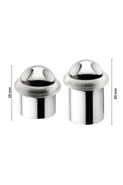 Contalı Kapı Tamponu 3,5 Cm M.krom
