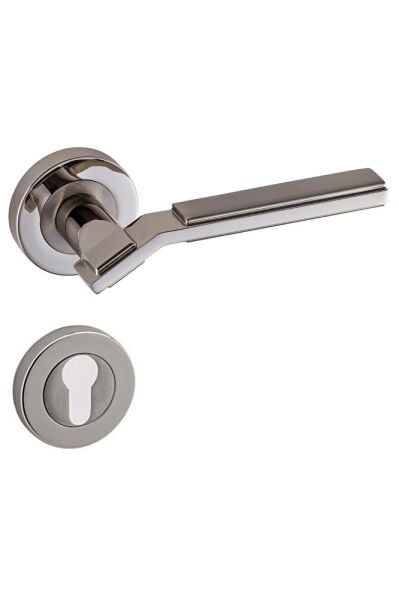 Asos Saten Nikel Rozetli Kapı Kolu Rozetli Yale Sağ (ADET)