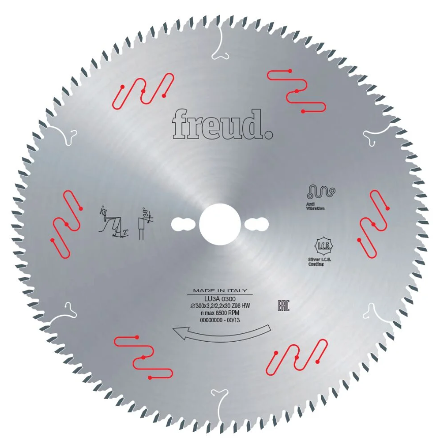 FREUD LU3A0200 SESSİZ SİVRİ DİŞ TESTERE 250X3.2X80
