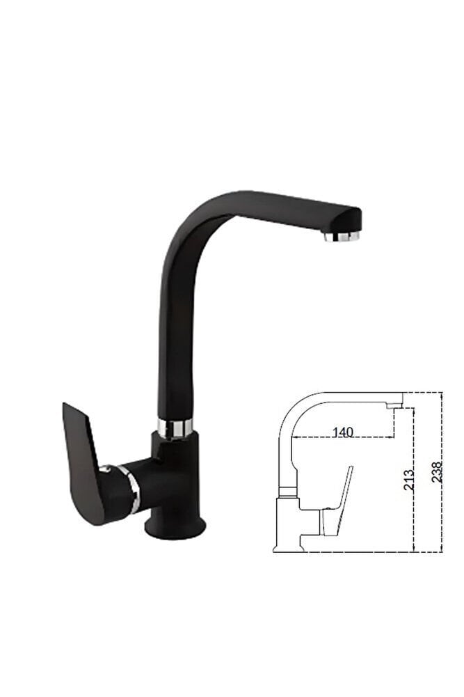 STİLLA BLACK KUĞU LAVABO BATARYASI