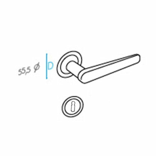 DOĞANLAR ASOS SATEN NİKEL ROZETLİ KAPI KOLU