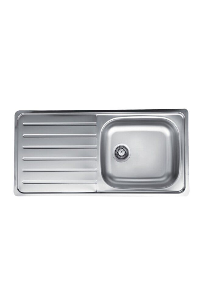 Ec330 Triton Tek Gözlü Dekorlu Mutfak Evyesi Sol