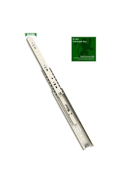 Teleskopik Çekmece Rayı 46 Mm 30 Cm