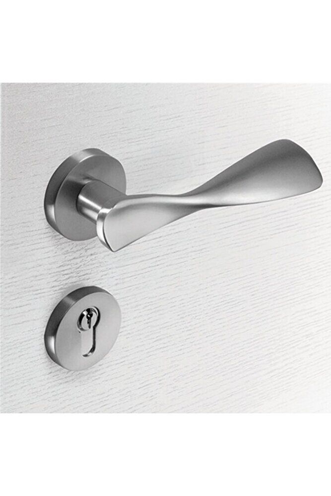 ÇEBİ 531 LAVİ KAPI KOLU YUVARLAK ROZET ROZETLİ YALE SOL (ADET) - inox