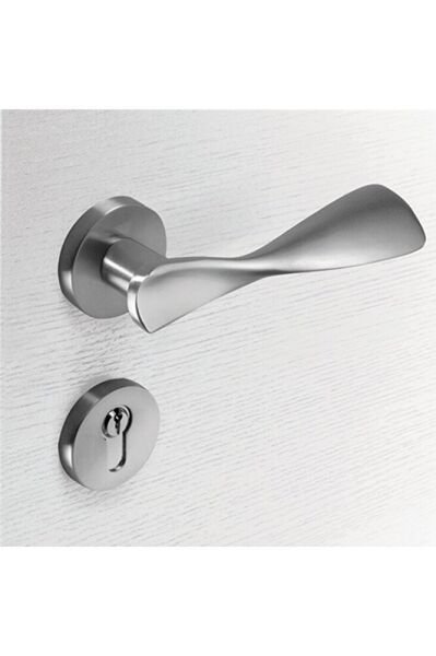 ÇEBİ 531 LAVİ KAPI KOLU YUVARLAK ROZET ROZETLİ YALE SOL (ADET) - inox