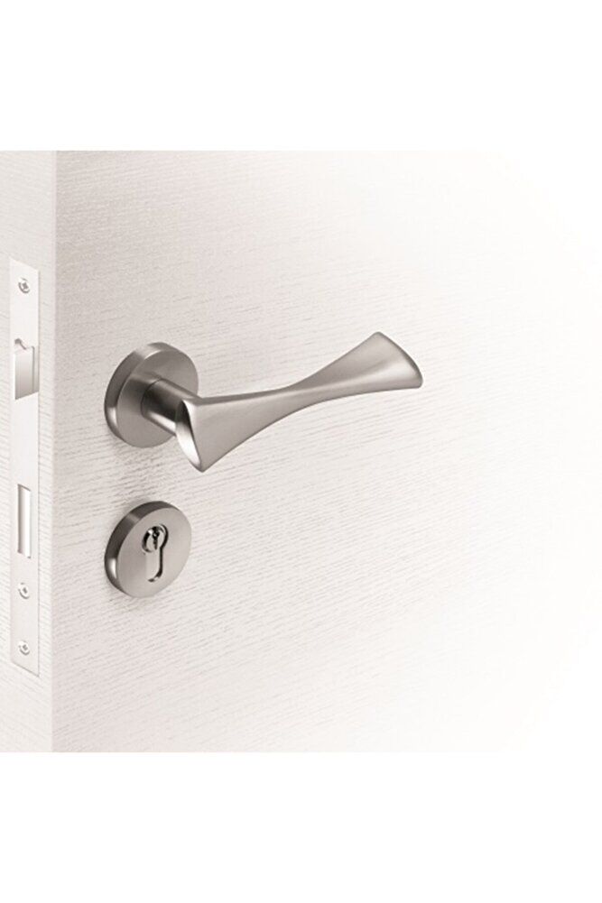 ÇEBİ 532 TORA KAPI KOLU KARE ROZETLİ ROZETLİ YALE SOL (ADET) - inox