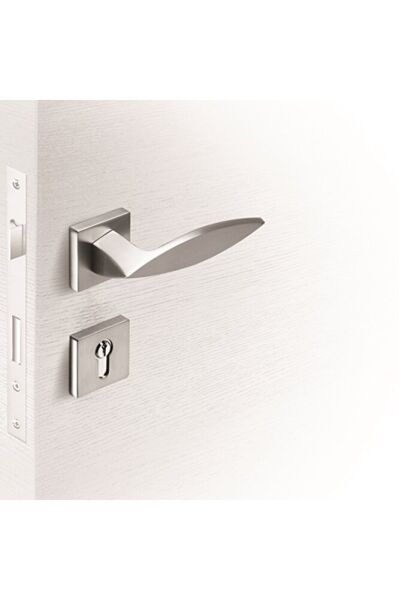 ÇEBİ 533 FISH KAPI KOLU KARE ROZETLİ ROZETLİ YALE SOL (ADET) - inox