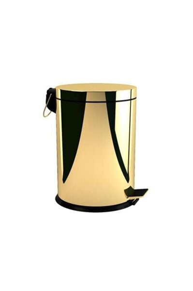 Pedallı Çöp Kovası Altın 12 Lt