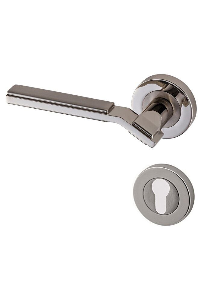 Doğanlar Asos Saten Nikel Rozetli Kapı Kolu Rozetli Yale Sol (ADET)