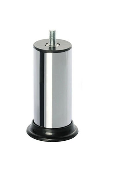 EROĞLU ÇAP 51 PLASTİK BİNGOLU BAZA AYAĞI M10 SAPLAMALI 15 CM - krom