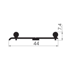 Mepa AL 81 Alt Çift Kanallı Ray (2.5 metre)