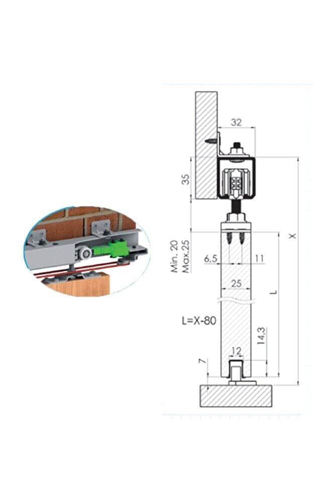 Hsk 100 Halatlı Sürme Kapı Sistemi