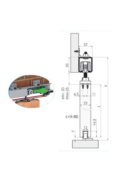 Hsk 100 Halatlı Sürme Kapı Sistemi