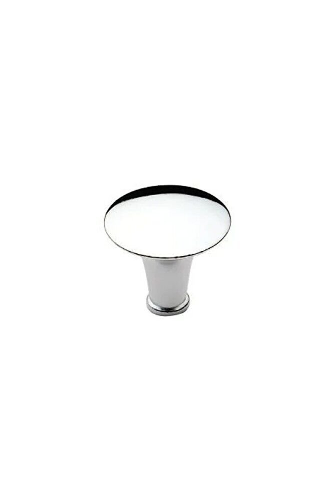 Düz Düğme Kulp Krom