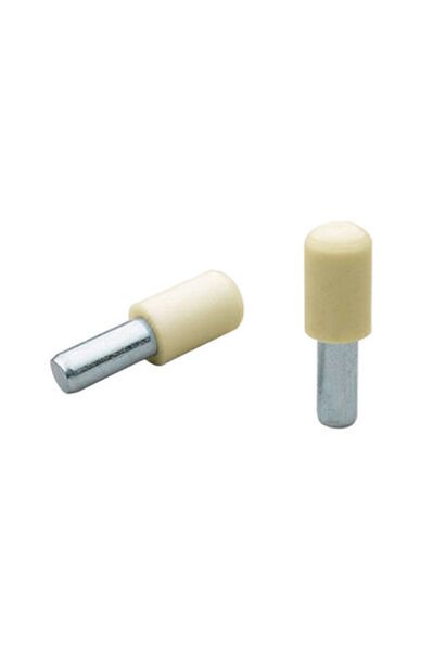 PLASTİK BAŞLI METAL RAF PİMİ 5 MM KREM ( 100 ADET )