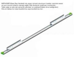 Mepa SMR-125-35 cm Çelik Halatlı Çift Kanat Masa Rayı